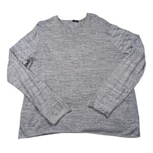 Vince Long Sleeve T Shirt Heathered Gray Size XXL